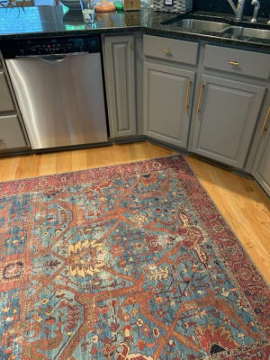 Blue And Red Patterned Phoenix Area Rug World Market