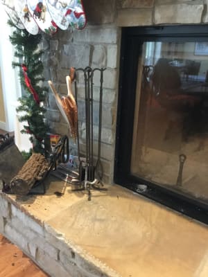 Hand Forged Iron Fireplace Tools And Stand Set Plowhearth
