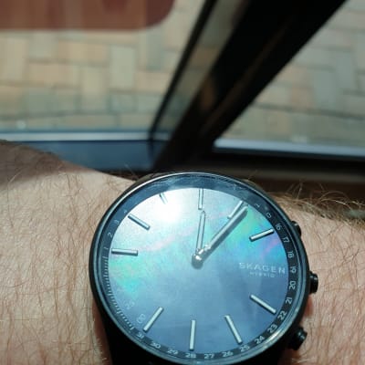 skagen connected men's holst titanium hybrid smartwatch