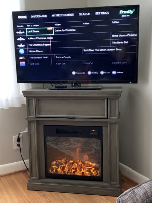 28 Gray Petite Foyer Electric Fireplace Big Lots