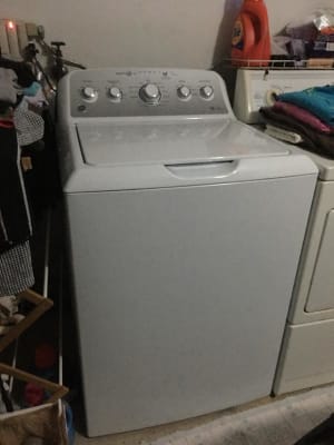 Gtw500asnws Ge 4 6 Cu Ft Capacity Washer With Deep Rinse And Strain Pretreat White