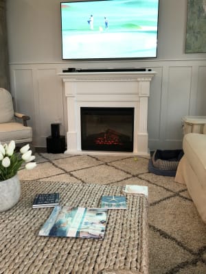 Sussex White Electric Fireplace Mantel Package Gds30l3 1086w Sop