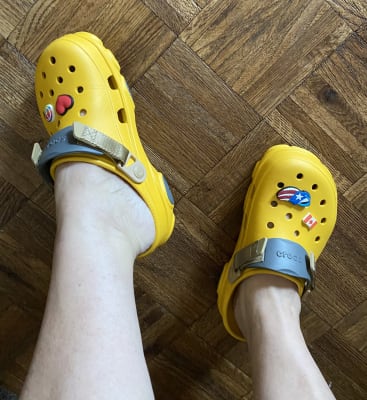 all terrain crocs yellow