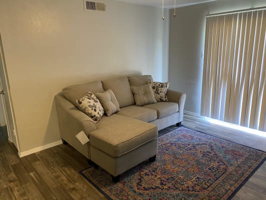 Signature Design By Ashley Abney Sofa With Chaise In Driftwood Nebraska Furniture Mart
