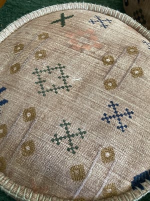 Blush Abstract Symbols Pouf World Market