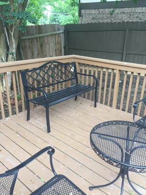 Wilson Fisher Black Wyndham Gate Pattern Garden Bench Big Lots