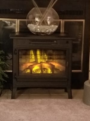 Duraflame Infrared Quartz Stove With 3d Flame Effect Black Bjs