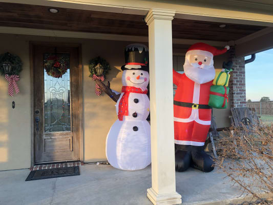 Winter Wonder Lane Led Inflatable Snowman String Of Christmas Lights 8 Big Lots