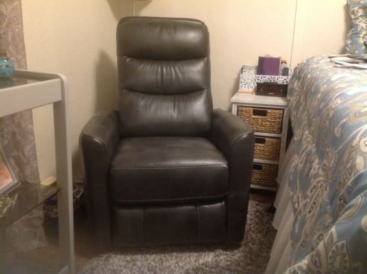 bolero gray swivel glider recliner