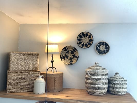 Natural And Black Woven Basket Disc Wall Decor World Market