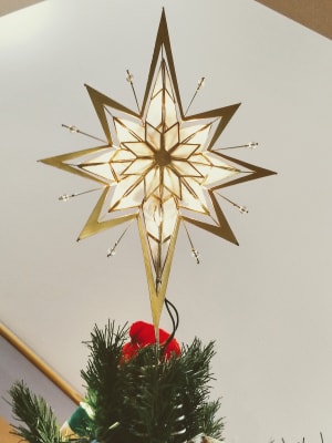 Pre Lit Bethlehem Star Tree Topper Balsam Hill