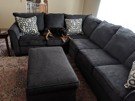 Dawson Denim Living Room Sectional Big Lots