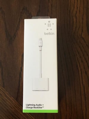 Belkin F8j198btwht Audio Charge Lightning Adapter Electronic Express