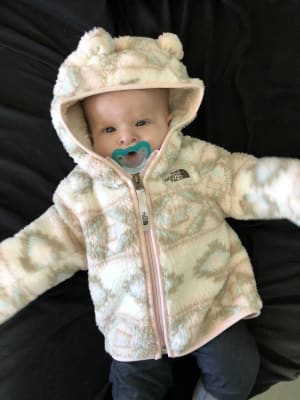 north face infant campshire bear hoodie