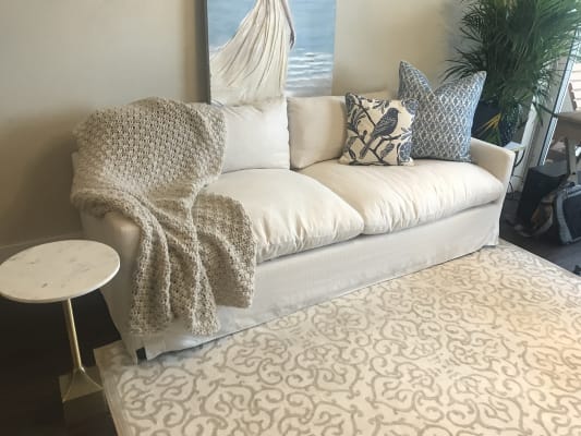 Ivory Feather Filled Brynn Sofa World Market