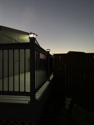 Wilson Fisher Led Solar 2 Piece Fence Post Light Set Big Lots