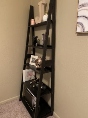 Stratford Black 5 Shelf Ladder Bookcase Big Lots