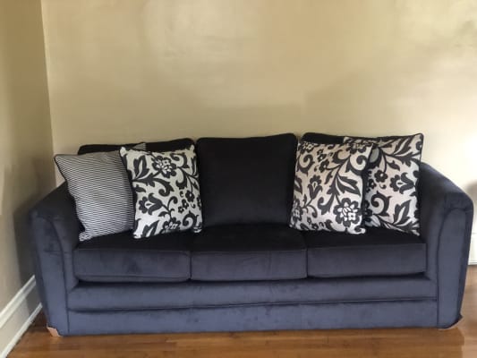 Lane Home Solutions Flannel Charcoal Sofa Big Lots