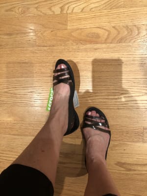 crocs isabella huarache flat sandals