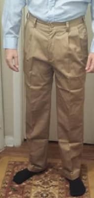 izod men's american chino pleated pant