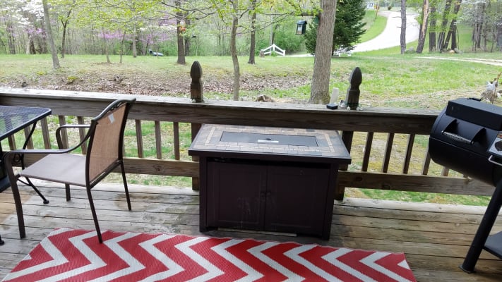 Wilson Fisher Lakewood Outdoor Faux Wood Stone Top Gas Fire Pit Table 40 X 22 Big Lots