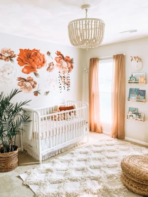 beaded chandelier nursery