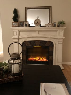 62 Grand White Electric Fireplace Big Lots