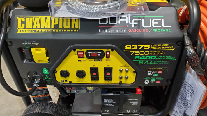7500 Watt Dual Fuel Generator Champion Power Equipment