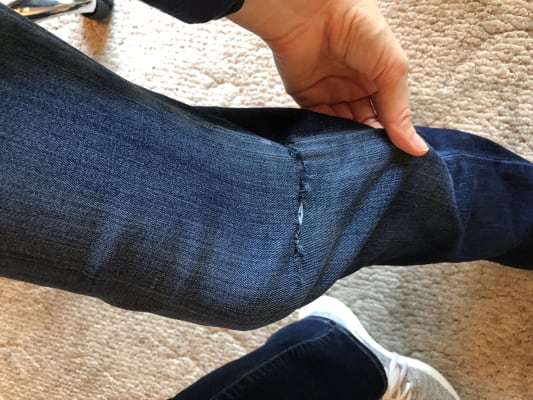 Lucky brand sweet and straight black jeans top
