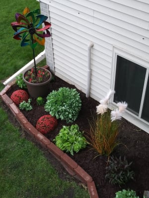 Solar Lighted Led Flower Metal Wind Spinner With Bi Direction