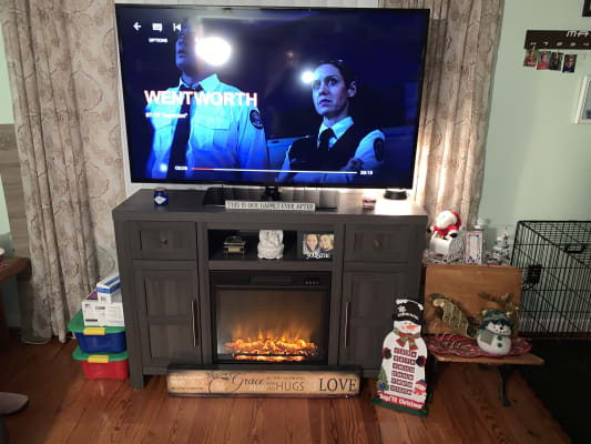 Charcoal Electric Fireplace Console Big Lots