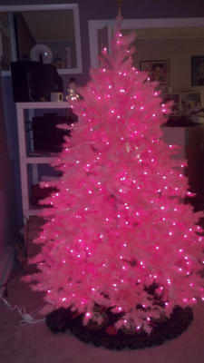 Cotton Candy Pink Christmas Tree Treetopia