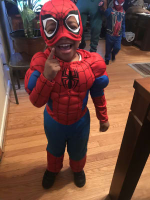 Party City Classic Spider Man Muscle Halloween Costume For Toddler Boys Includes Headpiece