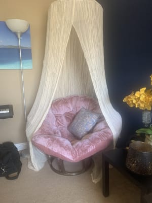 Dusty Rose Faux Fur Papasan Chair Cushion World Market