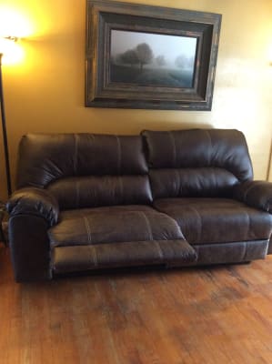 Stratolounger Stallion Brown Reclining Sofa Big Lots