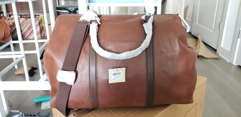 fossil evan duffle