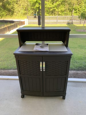 Suncast Storage And Prep Station Dark Brown Bjs Wholesale Club