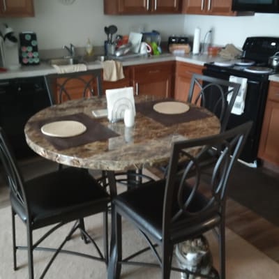 Faux Marble 5 Piece Pub Set Big Lots