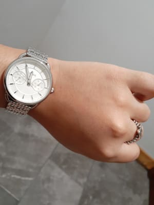 Tailor Multifunction Stainless Steel Watch Es3712 Fossil