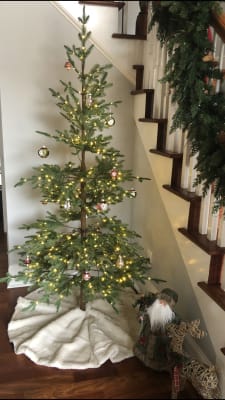 Lodge Faux Fur Christmas Tree Skirt Balsam Hill