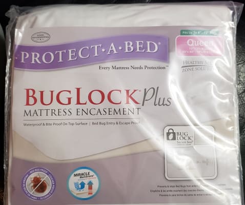 Protect A Bed Buglock Plus Extra Durable Bed Bug Proof Mattress Cover 6 Sided Encasement Protect A Bed