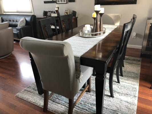 Stretch Pique Short Dining Chair Slipcover Form Fit Machine Washab Surefit