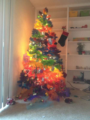 Rainbow Artificial Christmas Tree Treetopia