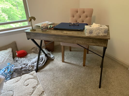 loring writing desk walnut