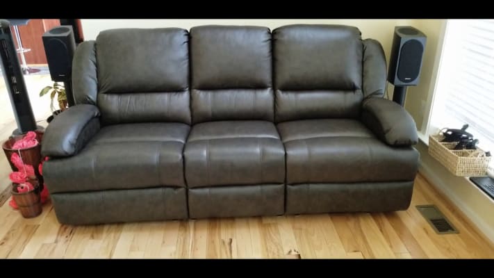Abbyson Giorgio 3 Pc Top Grain Leather Reclining Sofa Set Bjs Wholesale Club
