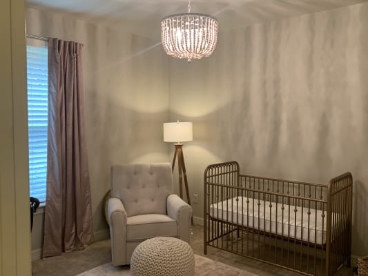 beaded chandelier nursery