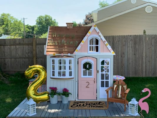 kidkraft stoneycreek cedar outdoor playhouse