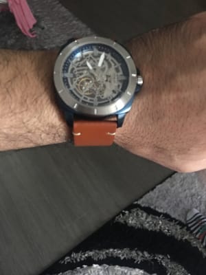 privateer sport mechanical luggage leather watch