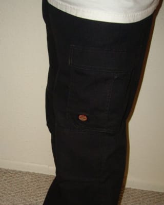 red kap double knee work pants