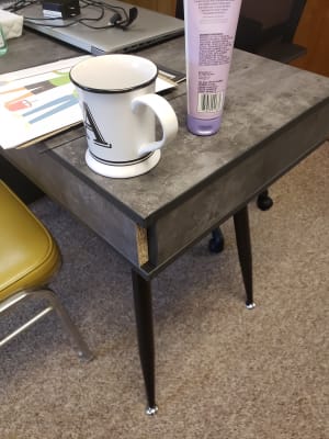 Stratford Faux Concrete Desk Big Lots